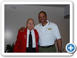 Phillip with original Tuskeegee airman Howard Baugh.